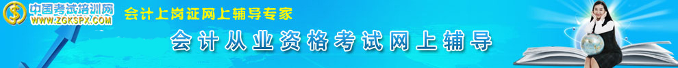 会计从业资格考试网上辅导